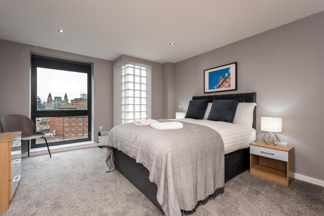 Host Apartments - Contemporary 3 Bed Apt With Balcony - Perfect For Long Stays Liverpool Exteriör bild