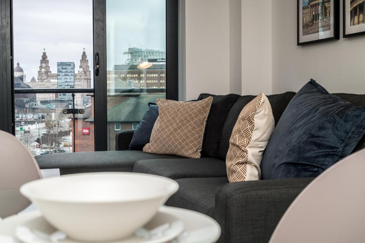 Host Apartments - Contemporary 3 Bed Apt With Balcony - Perfect For Long Stays Liverpool Exteriör bild