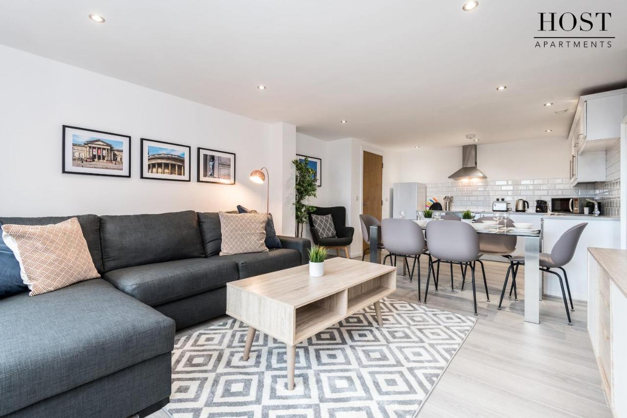 Host Apartments - Contemporary 3 Bed Apt With Balcony - Perfect For Long Stays Liverpool Exteriör bild
