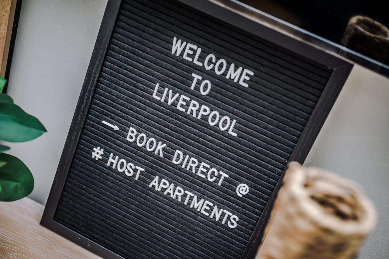 Host Apartments - Contemporary 3 Bed Apt With Balcony - Perfect For Long Stays Liverpool Exteriör bild